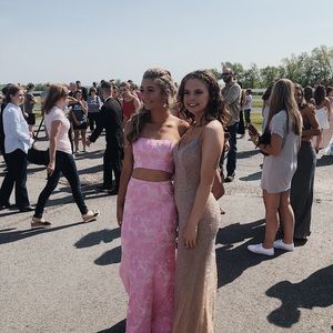 Champagne/Gold Prom Dress